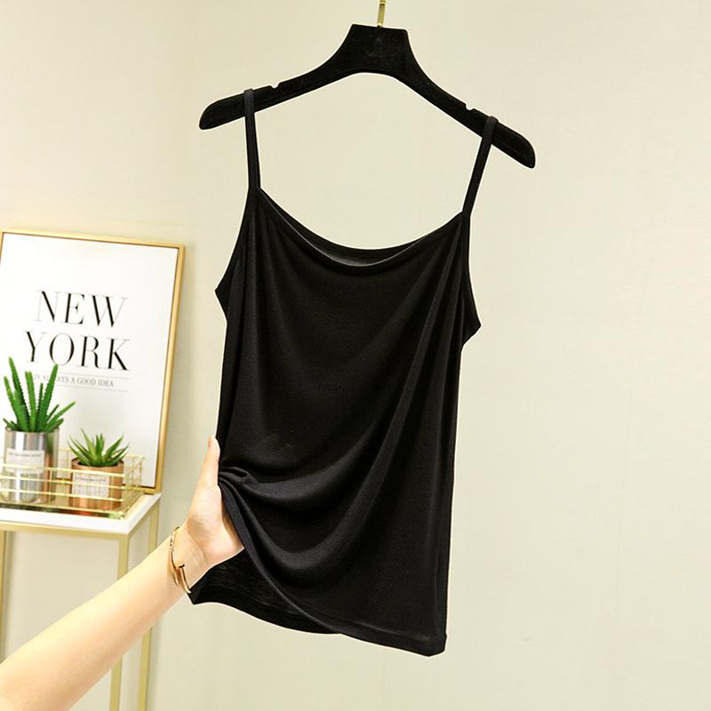 Modal sling vest women's summer thin inner sleeveless base large size loose fat mm outer wear thin top