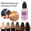 30g UV Hair Extension Kit (1.06oz) + 30ml Remover & Comb,Fast-Curing Invisible Waterproof Glue,Salon Essentials for Home Use