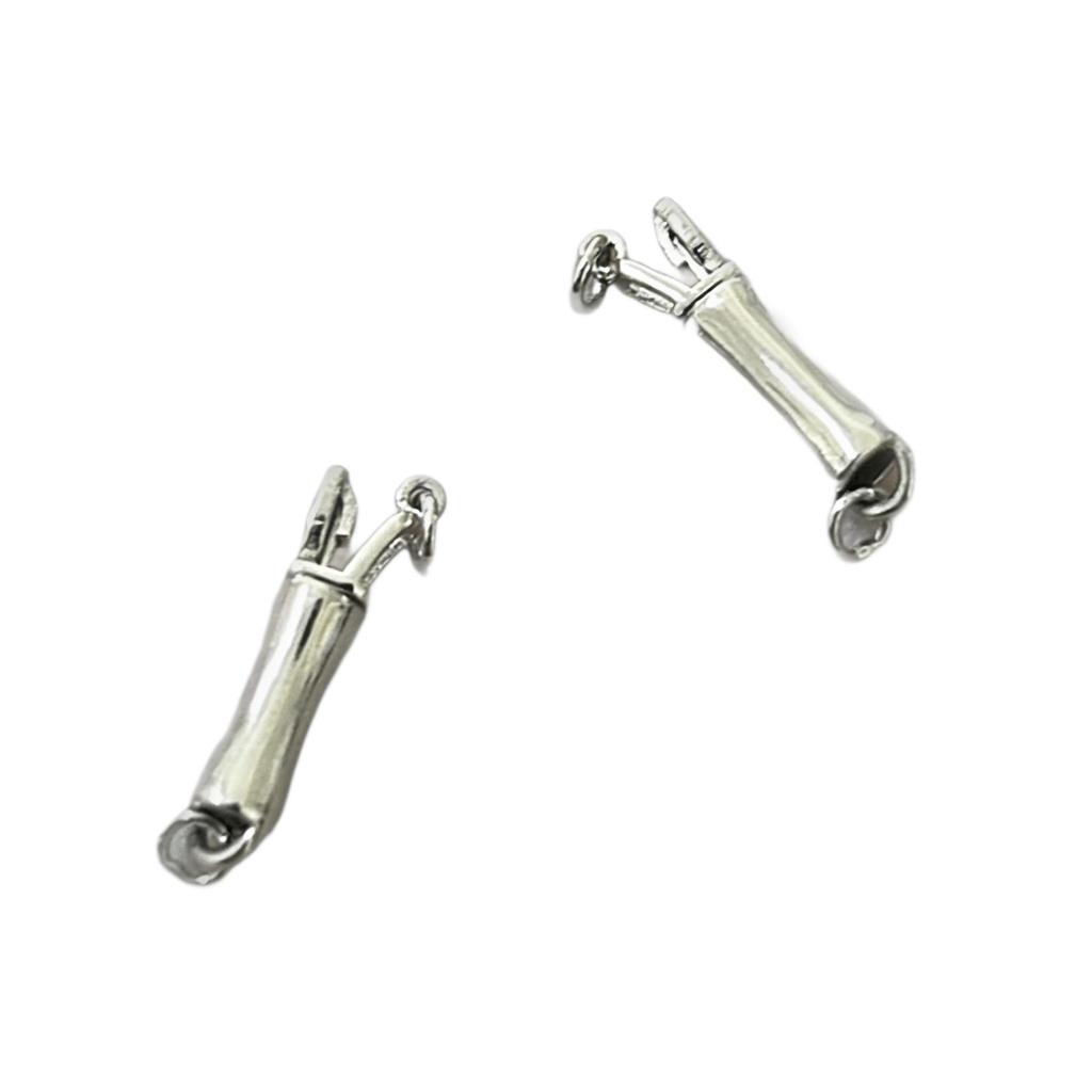 S925 Sterling Silver Handmade DIY Pearl Magnetic Snap Buckle Jewelry Accessory.