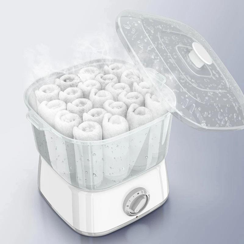 Portable Mini Towel Steamer - Fast Heating Spa Equipment Holds 12 Wet Towels for Facial Beauty