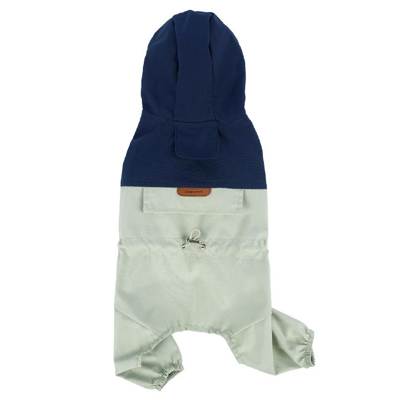 

Плащ для питомца Одежда для маленьких и средних собак Четырехлапый водонепроницаемый плащ-куртка Плащ с капюшоном для щенка питомца 2XL