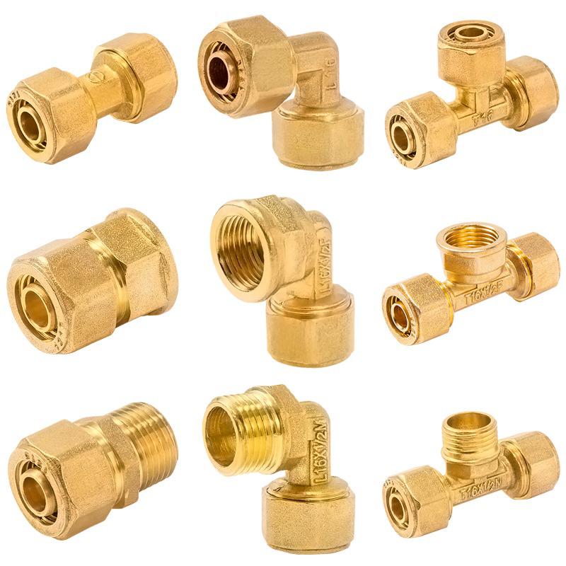 4-Min Aluminum-Plastic Pipe Fittings, 6-Min Solar Water Heater Pipe, 16mm Internal/External Thread Straight, 20mm Reducing Tee