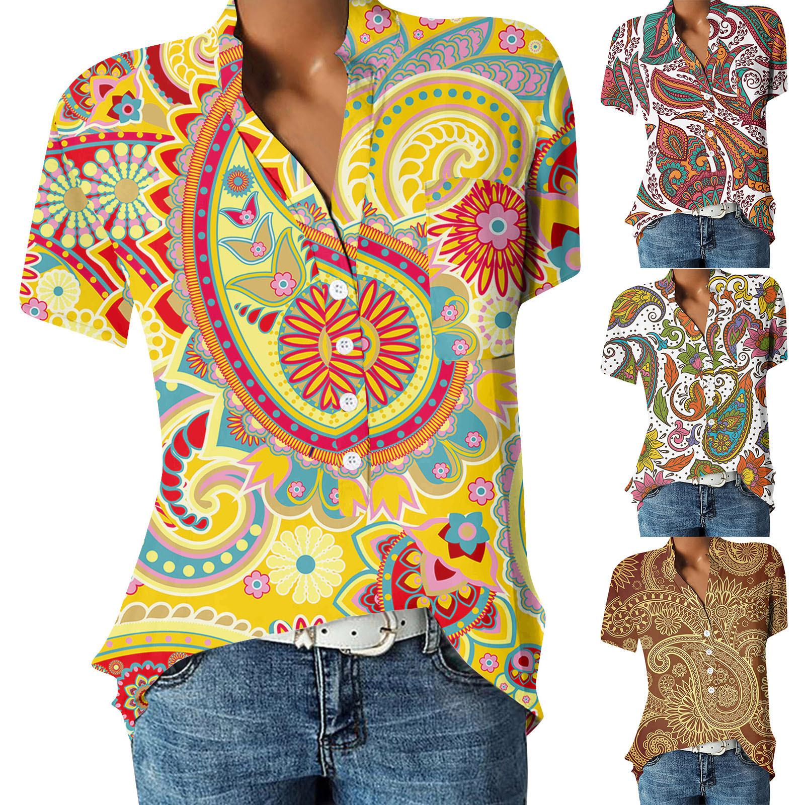 

Женские модные повседневные топы с принтом, рубашки с короткими рукавами, пуловеры, футболки