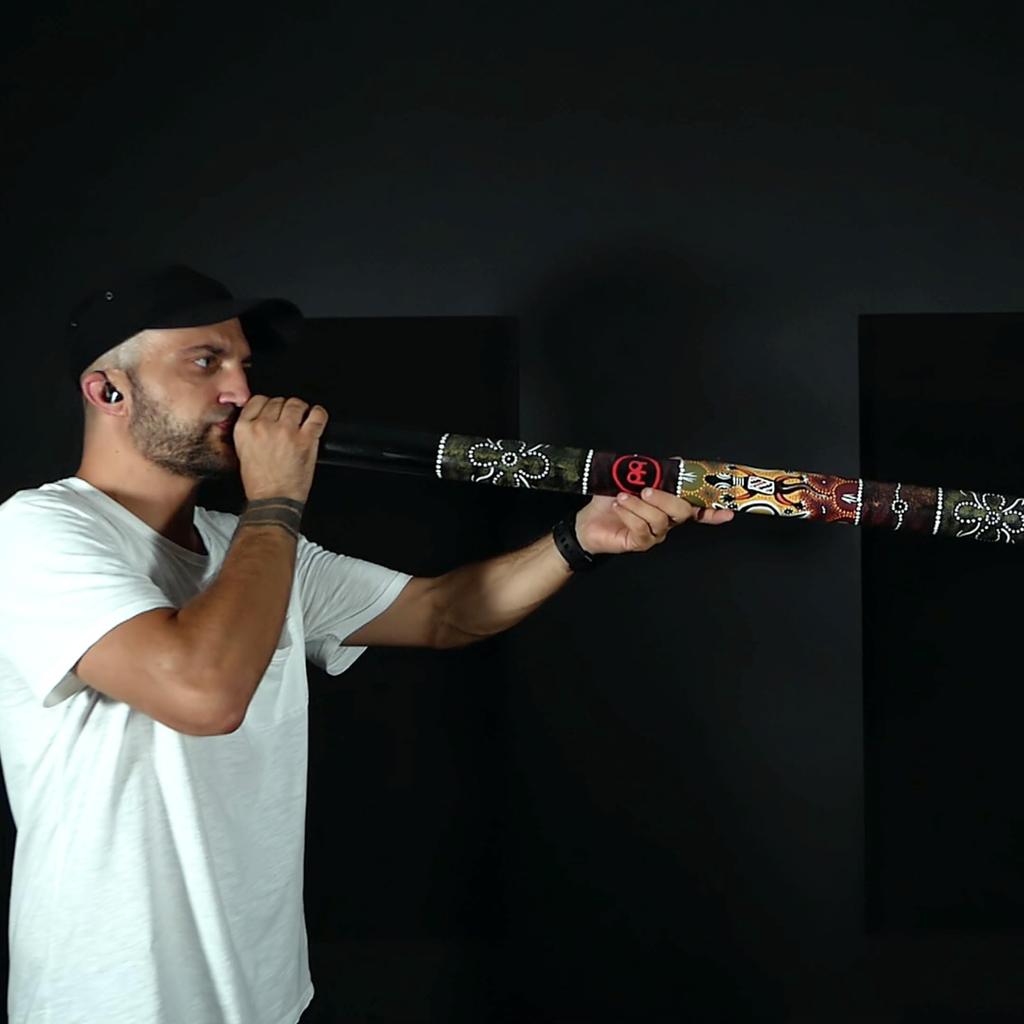 MEINL Percussion Didgeridoo 47" Wood Didgeridoo TuningE Black DDG1-BK