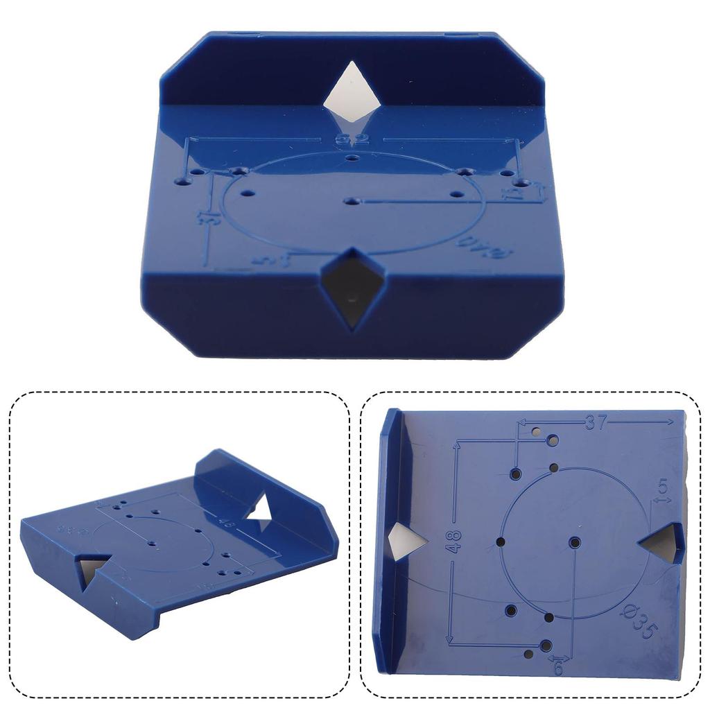 Lightweight ABS Hinge Hole Template Jig for Cabinet and Furniture Installation
