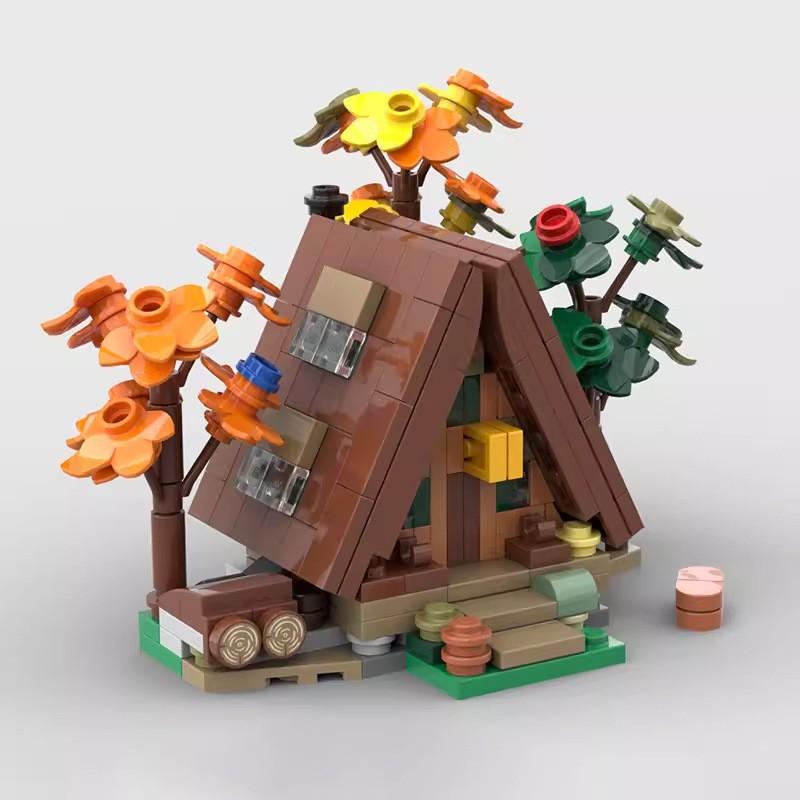 Classic Building Mini-134948 Compatible Forest Cabin Hands-On Splicing Building Block Creative Gift