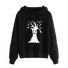 2025 spring and autumn new Halloween European and American pattern printing hooded long-sleeved street sweater woman