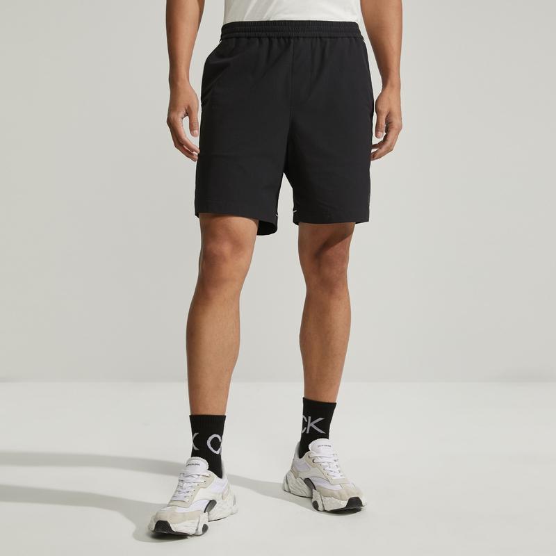 Calvin Klein Solid Outdoor Sports Sun Protection Shorts Men Shorts Space-Black J324456-BEH