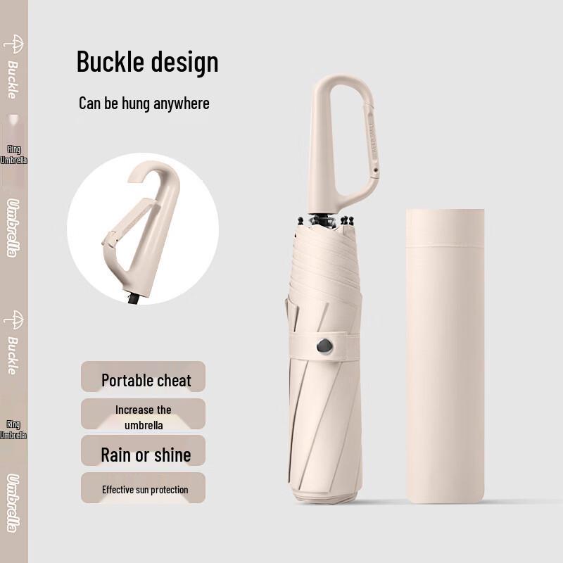 Manual Four-Fold Sun/Rain Umbrella