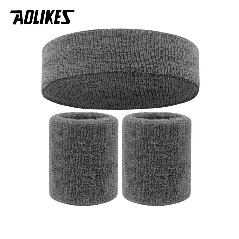 Aolikes Sports Headband Sweatband Stretch Elastic Outdoor Sport Sweat Headband Wristband Women Gym Running Tennis Headwrap