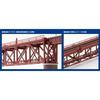 TOMIX N Gauge Upper Deck Single-Track Truss Bridge S280 (F) Red (with 2 Brick Piers) 3266 Model Train Supplies
