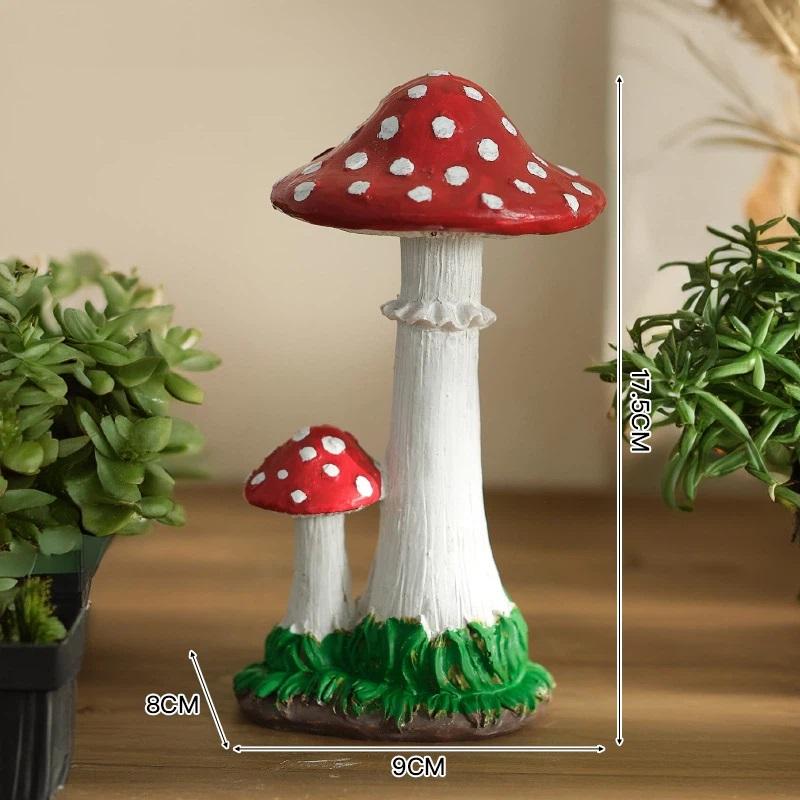 Outdoor Fake Mushroom Ornament Garden Decoration Villa Landscape Sculpture Courtyard Decor Educational Plant Accessories