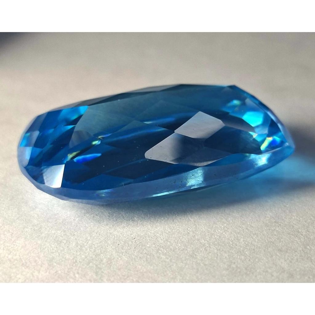 Blue Zircon Natural 105-107 Ct Cushion Cut Fabulous Certified Loose Gemstone