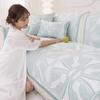 Living Room Anti-slip Couch Sofa Cover  Summer Nordic Ice Silk Two Seats Sofa Cushion Cover Slipcover Mat