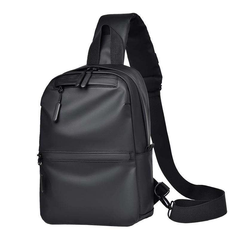 Fashionable Men's Chest Bag High-end Lightweight Waterproof Shoulder Bag Casual Travel Women's Oblique Cross Bag Trendy Commuter Chest Bag
