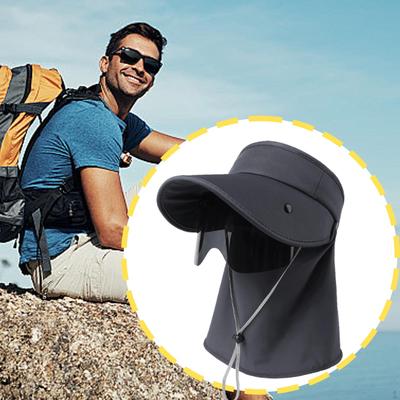 Sun Hat with Lens Lightweight Neck Flap for Holiday Beach Outdoor Sports