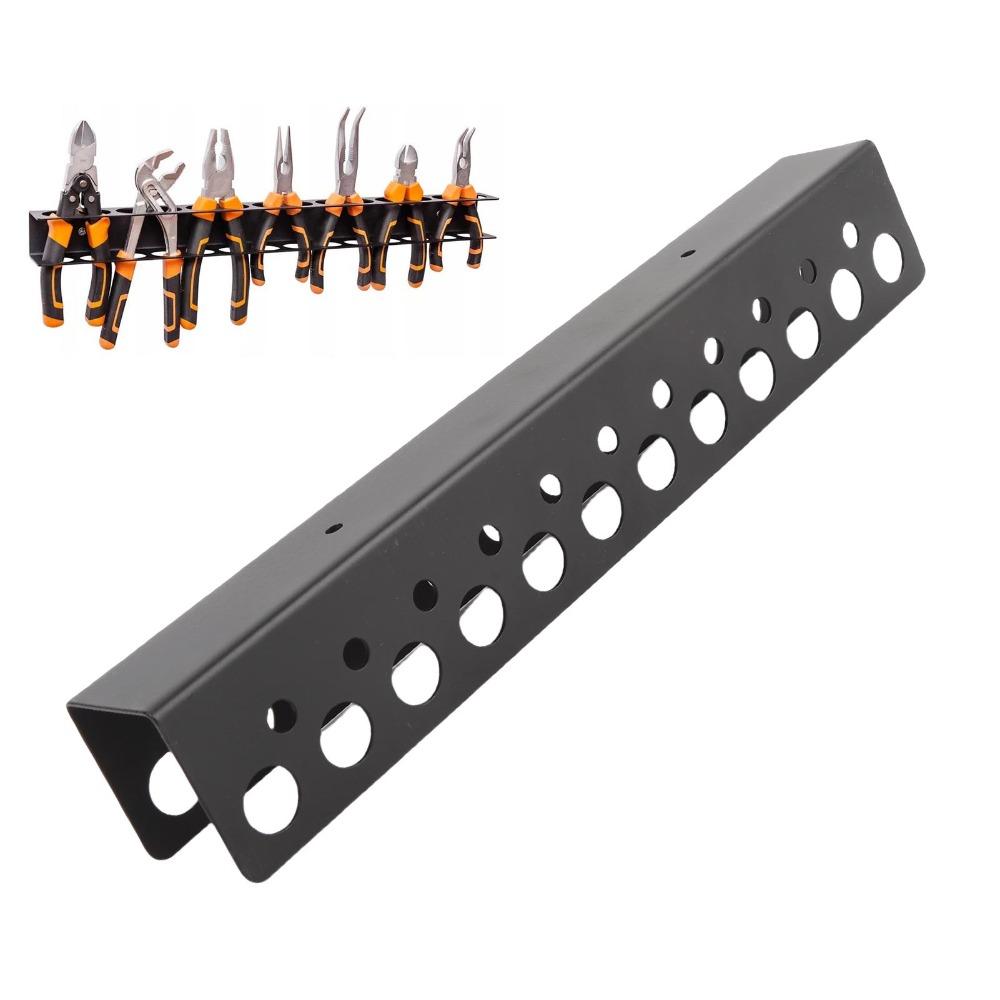 Heavy Wall Mount Screwdriver Holder Carbon Steel Hand Tools Organizer Home
