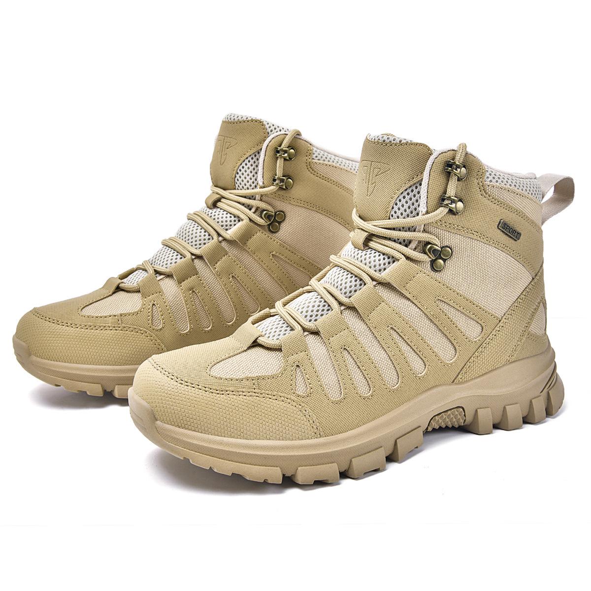Men s Tactical Desert Combat and Mountaineering Boots for Outdoor Camping and Wilderness Sports 44 песочный
