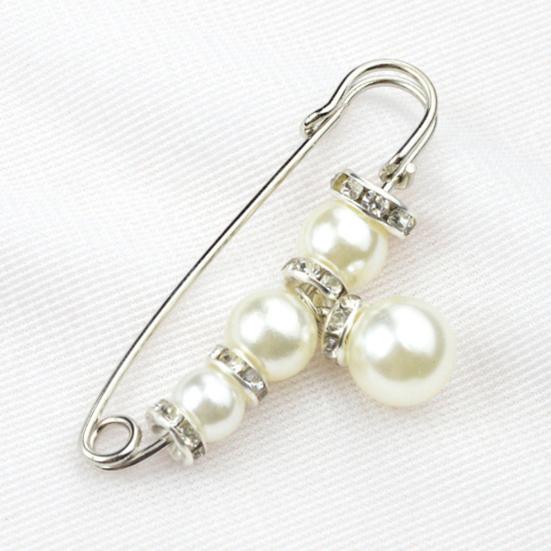 Bezpečnostní brož Jemné zpracování Prevence expozice Atraktivní Faux Pearl Women Safety