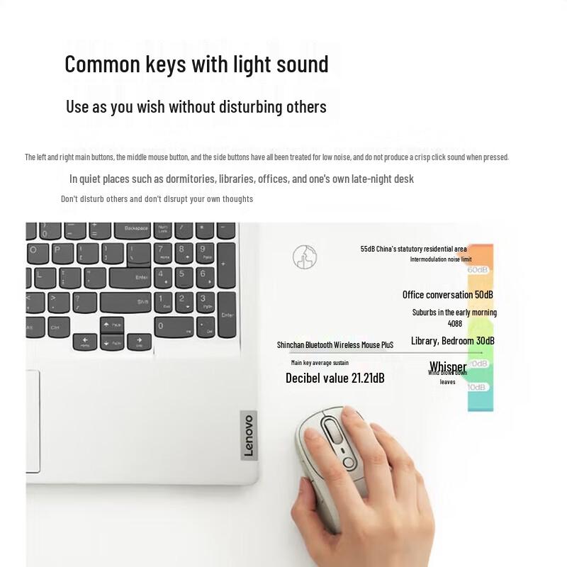Lenovo Xiaoxin Plus Rechargeable Silent Bluetooth Mouse