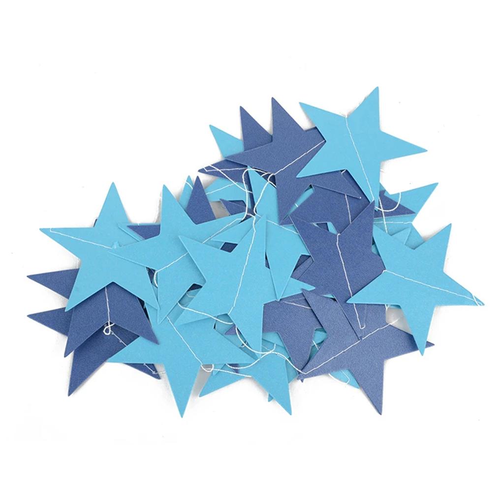 Wallpaper Star Wreath 4M Long Birthday Wedding Party Banner Handmade Children'S Room Home Decoration
