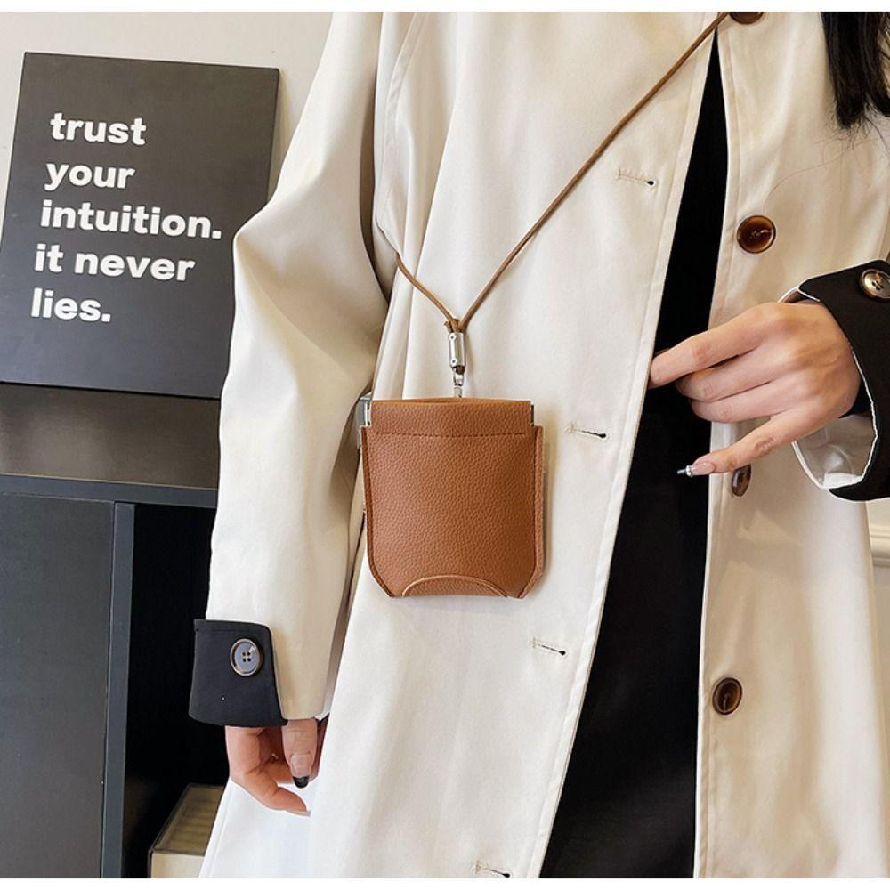 PU Leather Shoulder Bag Solid Color Coin Purse New Crossbody Bag
