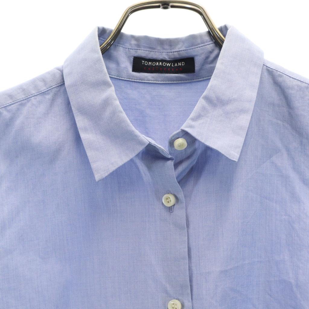 TOMORROWLAND made in Japan No sleeve shirt 38 Blue Women Used
