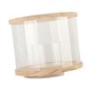 Action Figure Display Case Rotating Base Dustproof Waterproof Acrylic Action Figure Cabinet for Bedroom Office