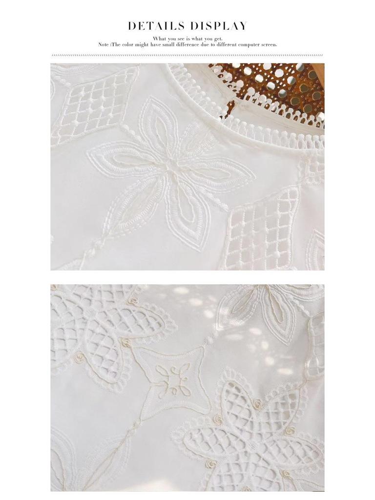 Women's Summer Embroidered Xiang Style Skirt Suit - French Socialite Collection