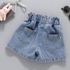 Mädchen Denim Shorts Teenager Mädchen Sommer Stickerei Hosen Kinder Kleidung Kinder Blumen Stickerei