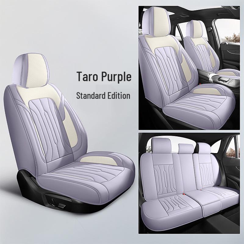 Napa Leather Universal Car Seat Covers - Full Coverage, All-Season Cushions