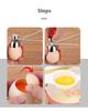 3types Boiled Egg Topper Shell Top Cutter Kitchen Gadgets Tools Raw Eggs Cracker Separator Stainless Steel Egg Knocker Opener