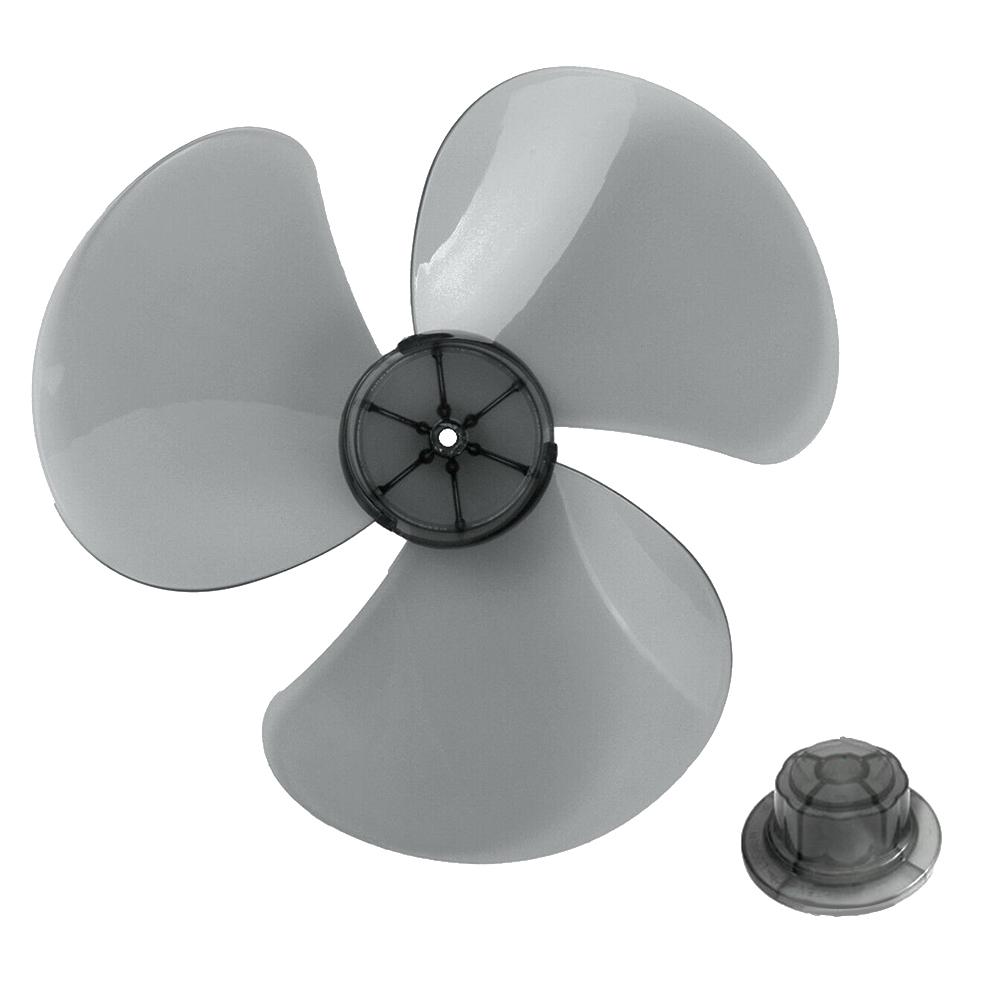 16Inch 3 Leaves Plastic Fan Blade With Nut Coverfor Standing Pedestal Floor Table Fanner Electric Fan Accessories