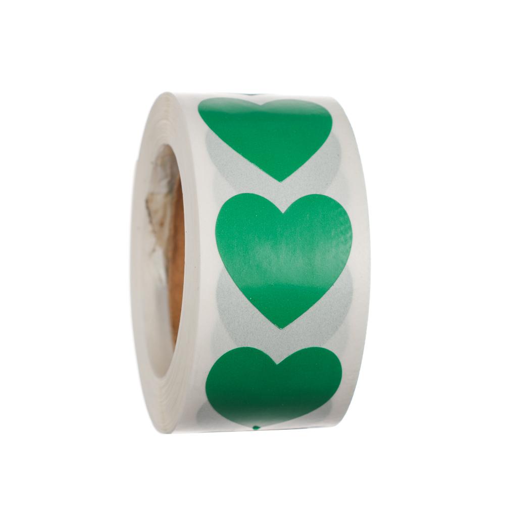 500 Pcs Package Label Gift Packaging Stationery Sticker Scrapbooking Love Heart Shaped Seal Labels