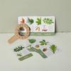 Montessori Magnifying Glass Toys Educational Toys Plant Cognition Cards  Birthday Gifts