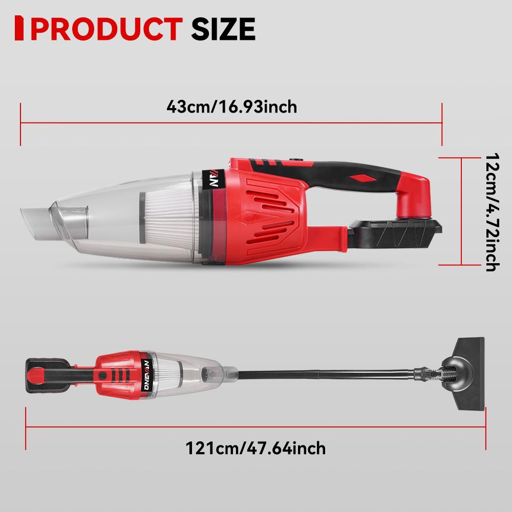ONEVAN 12KPA Electric Vacuum Cleaner 1500W Multi-function Handheld Car House Cleaning Dust Tool For Makita 18v Battery Pin