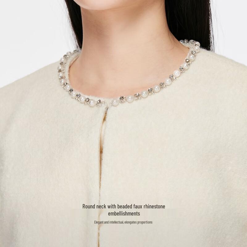 VEROMODA 2025 Winter Pearl Drill 'Little Fragrance' Short Jacket