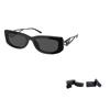 Prada Logo Design Cat Eye Sunglasses Women sunglasses Black 0PR14YS1AB5S053