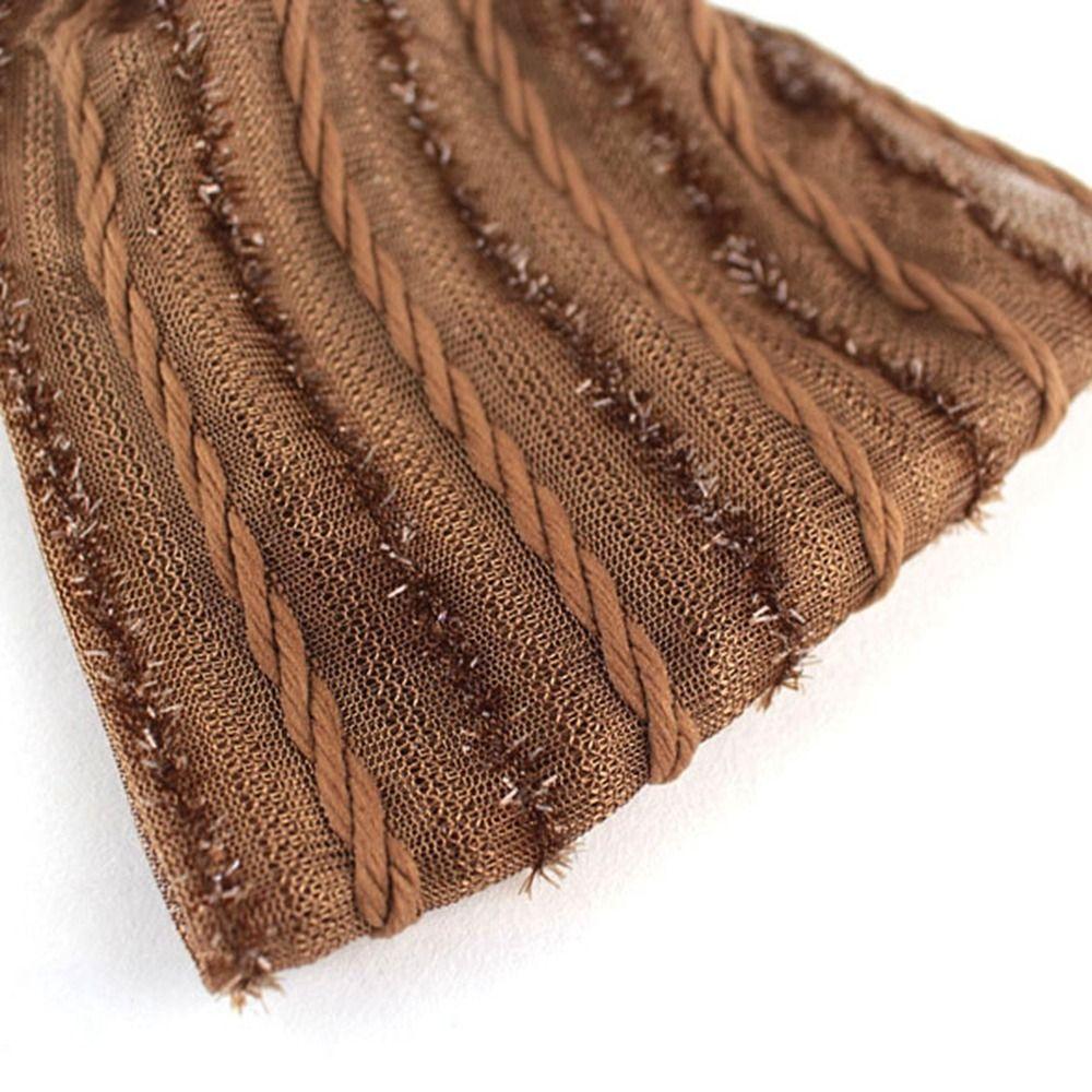 Shiny Cloth Shiny Stripe Non Slip Korean Headwear Women Headband Mesh Hairbands Wide Hair Band