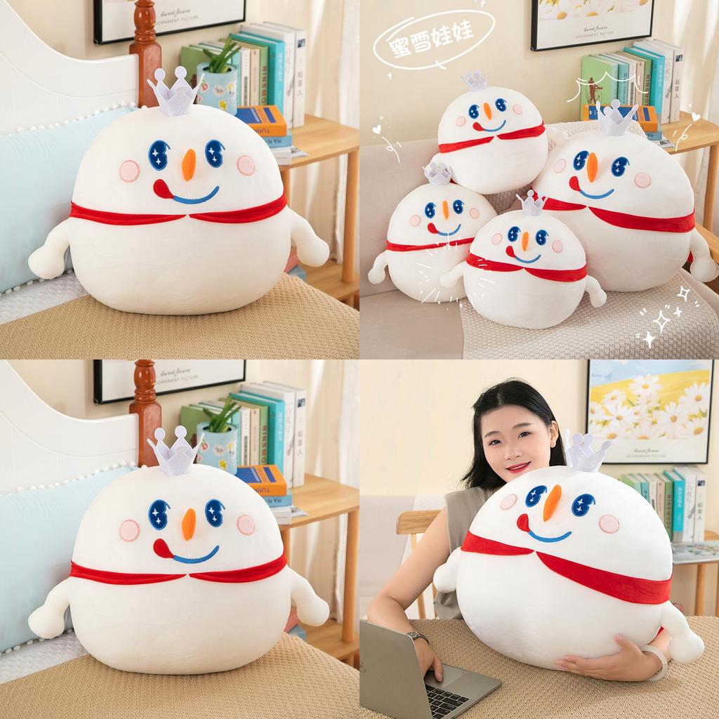 Adorable Snowman Plush Doll Soft And Cuddly Winter Holiday Gift For Kids 35cm 45cm 55cm