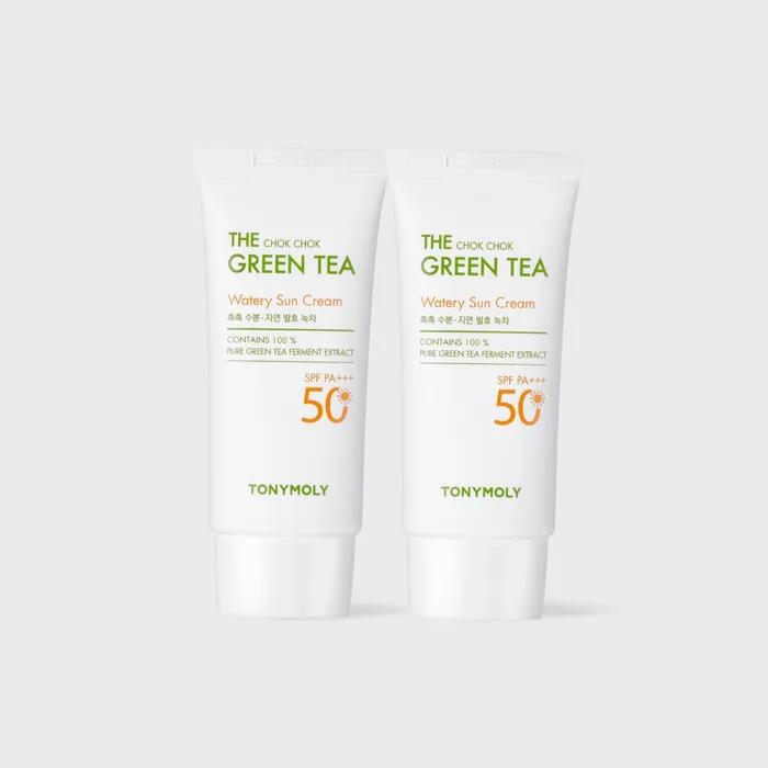 More moist green tea moisture sun cream double planning set
