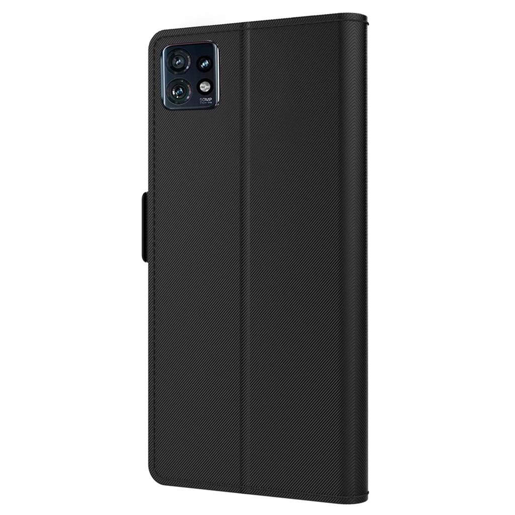 Leather Flip Cover for Motorola Edge 40 Pro 5G/Moto X40 5G Shell with Mirror Card Holder Stand Phone Case