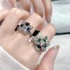 Guofeng Löwentanz Offener Ring Luxuriöser Löwe zur Verbesserung gegen kalten Wind Nischen-Design Persönlichkeit High-End-Ring