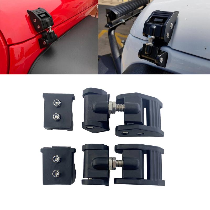 Adjustable Hood Latch Lock Catch Kits For Jeep Wrangler JK 2007-2018