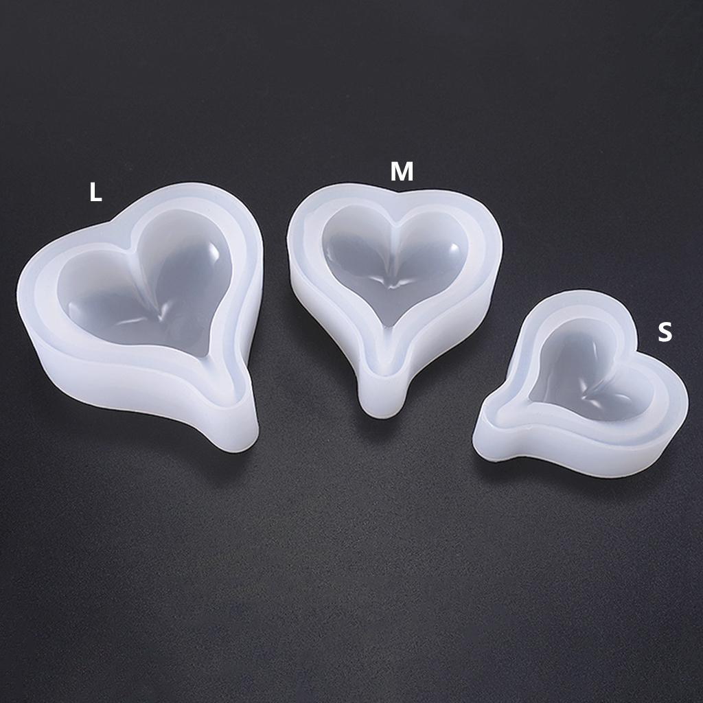Silicone Mold Heart Shape DIY Jewelry Making Epoxy Resin Molds Handmade Decoration Pendant Ornaments Accessories S/for M