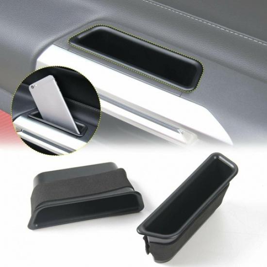 Front Door Grab Handle Storage Box Phone Organizer Holder for Ford Mustang 15-19