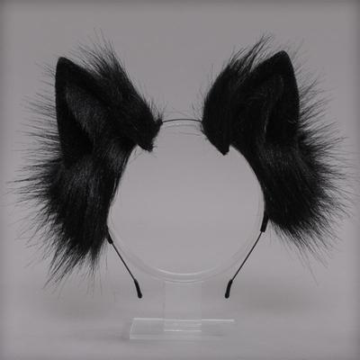 Simulated Plush Animal Ear Headband Cute Hand Made  Ear Tail Cosplay  Tail Set