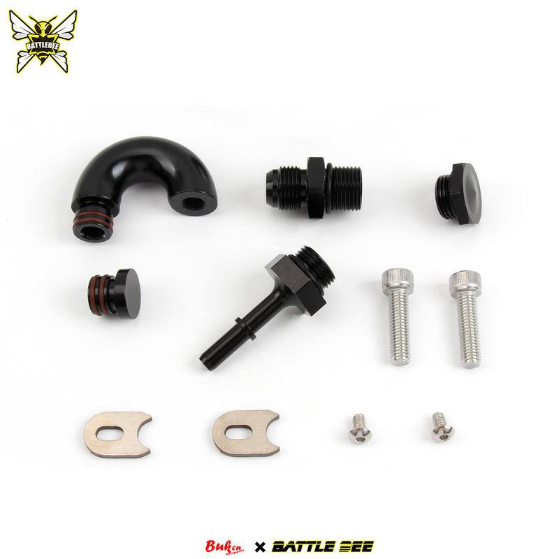 Aluminium K Series Fuel Rail Kit High Flow Injection Fuel Rail For Honda Civic K20 K24 FD2 CL7 DC5 Without Oil Pressure Gauge
