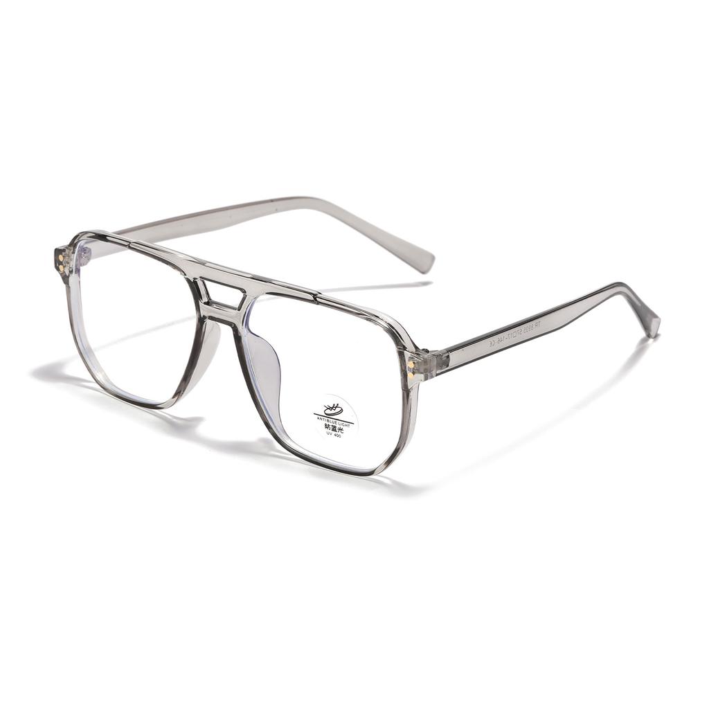 Double Beam Glasses Men'S Tr8935 Box Plain Mirror Women'S Tr90