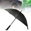 Sun Umbrella with Fan and Sprayer 8 Ribs Portable 3 in 1 UV Blocking Umbrella for Outdoor  